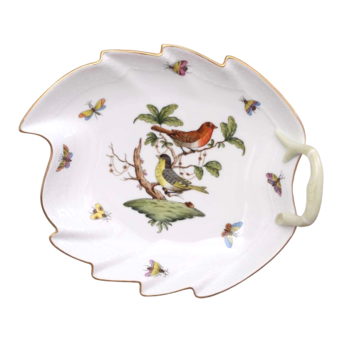 Levélalakú tál, balra forduló