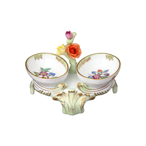 Só- és borstartó, rózsafogóval