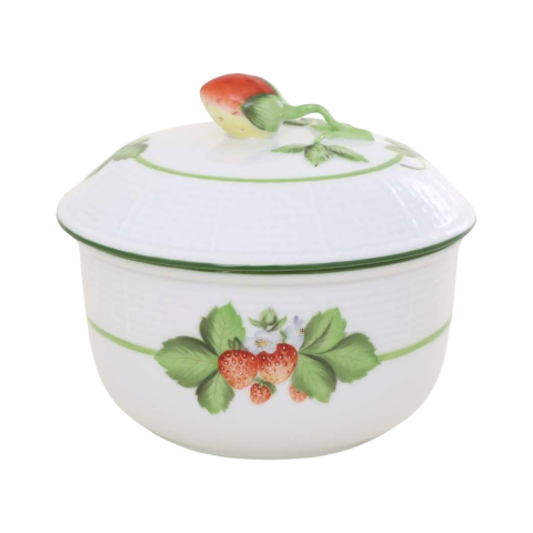 Cukortartó, eperfogóval