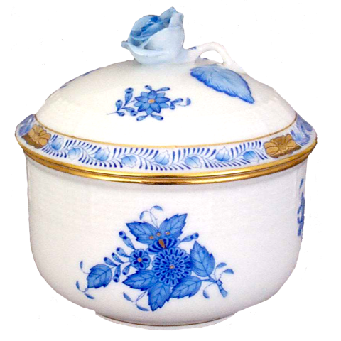 Cukortartó, rózsafogóval