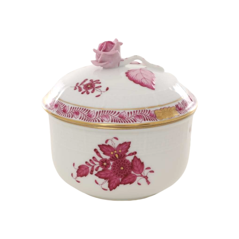 Cukortartó, rózsafogóval