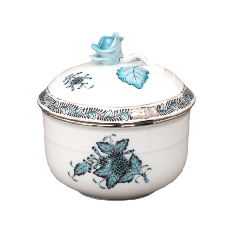 Cukortartó, rózsafogóval