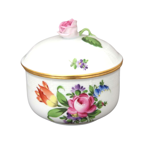 Cukortartó, rózsafogóval