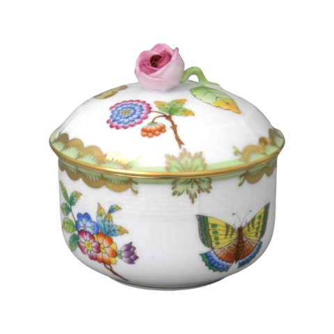 Cukortartó, rózsafogóval