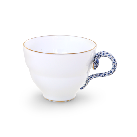 Bögre, kígyó füllel