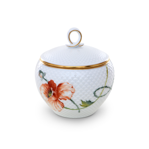 Cukortartó, hurokfogóval, VH relieffel