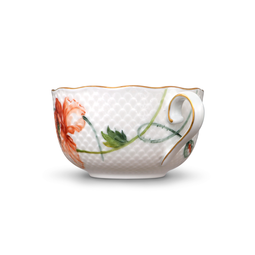 Teáscsésze aljjal, VH relieffel