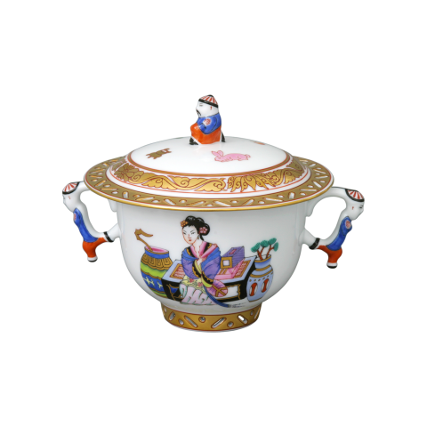 Cukortartó, mandarinfogóval