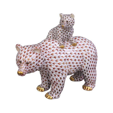 Grizzly medve kölykével