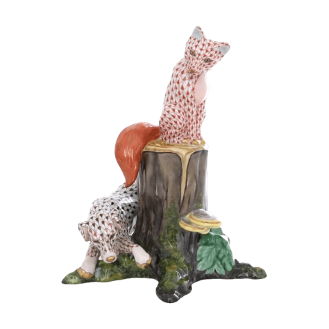 Ülő róka kutyával