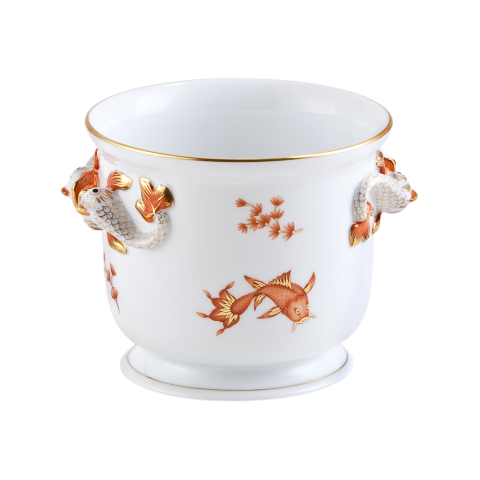 Virágtartó, delfinfüllel