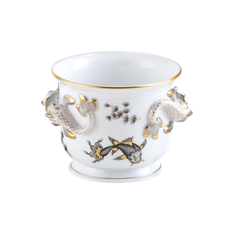 Virágtartó, delfinfüllel