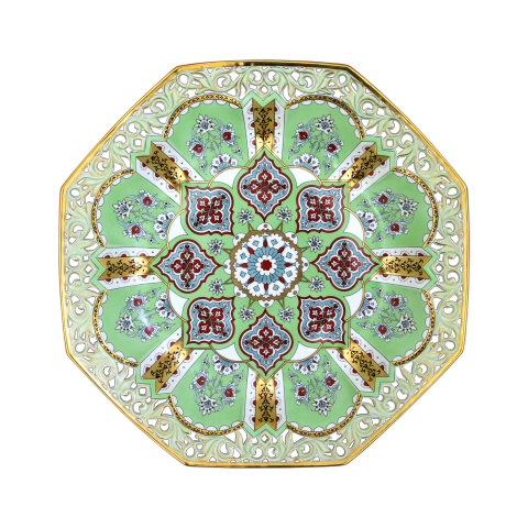 Dísztál, falitál, áttört