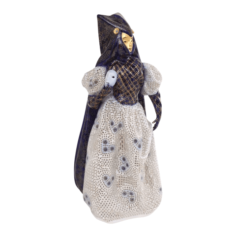 Reneszánsz nő, kendőben, áttört