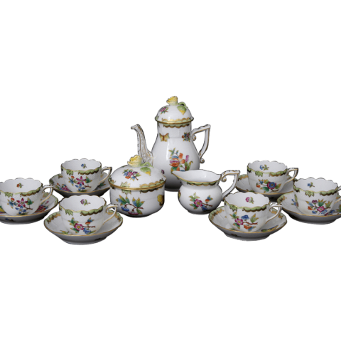 Mokkáskészlet 6 személyre VBO dekorral